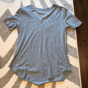 Lululemon grey v-neck T-shirt